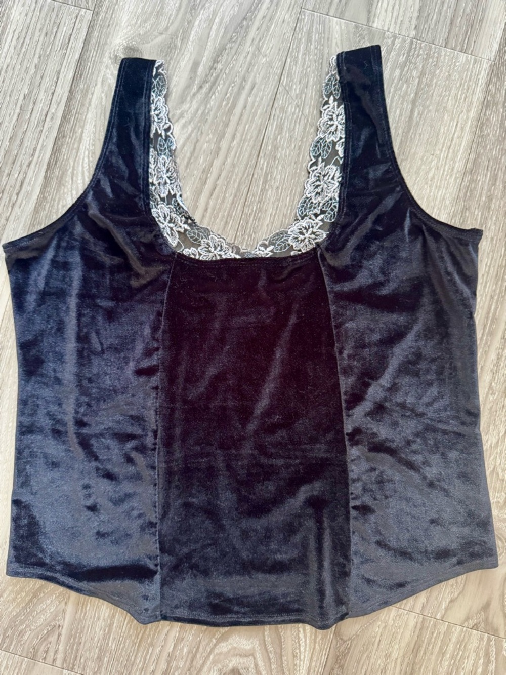 Vintage 90s velvet bodice corset tank